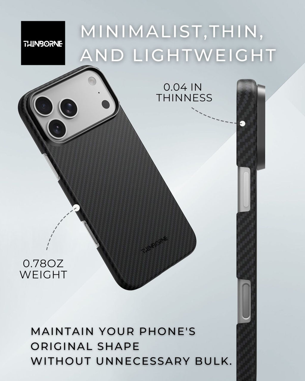 iPhone 17 Pro Case - Super Thin | Aramid Fiber | MagSafe
